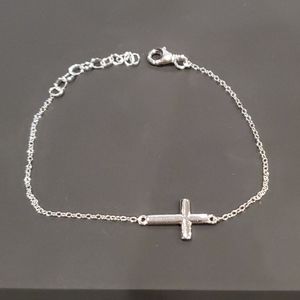 .925 cross bracelet